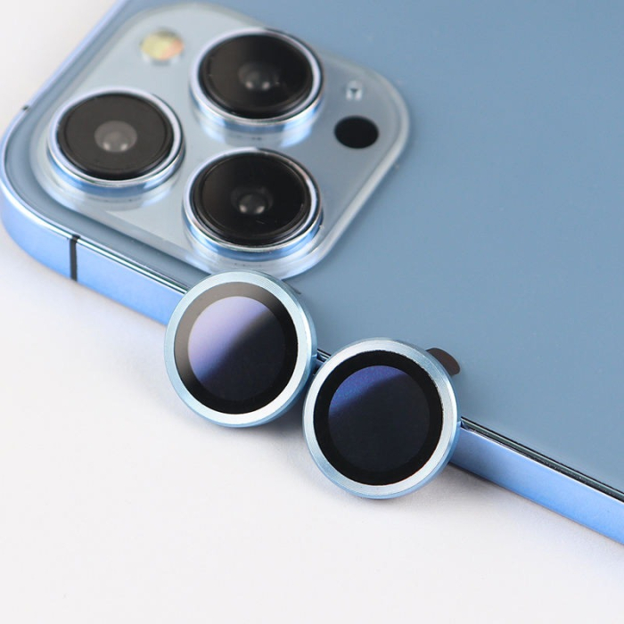 Folie protectie camera Metal Eagle Eye Original iPhone  iPhone 13 Pro / iPhone 13 Pro Max - light blue [5]