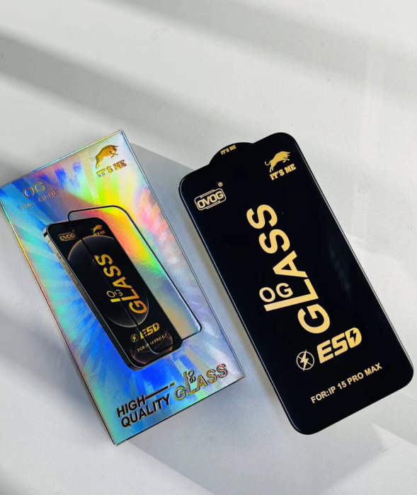 Folie sticla, full glue,ESD antistatic, iPhone 15 - bulk [2]