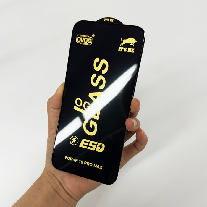 Folie sticla, full glue,ESD antistatic, iPhone 15 Pro Max - bulk [3]