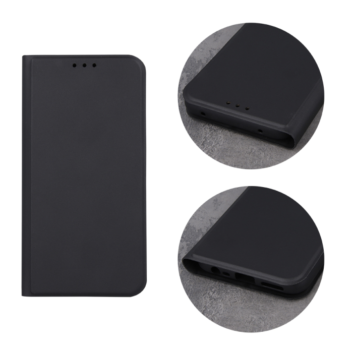 Husa carte Smart Skin pentru Huawei Y5P neagra [3]
