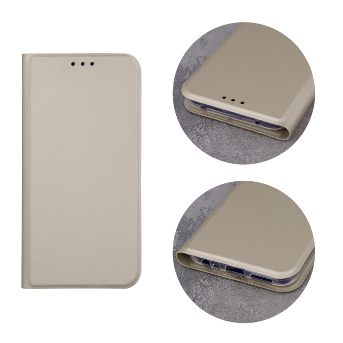 Husa carte Smart Skin pentru Huawei Y6p auriu [3]