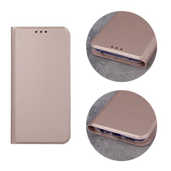 Husa carte Smart Skin pentru Huawei Y6p rose gold [4]