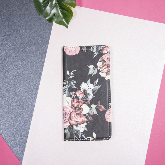 Husa carte Smart Trendy pentru Samsung A22 4G rose flower [5]