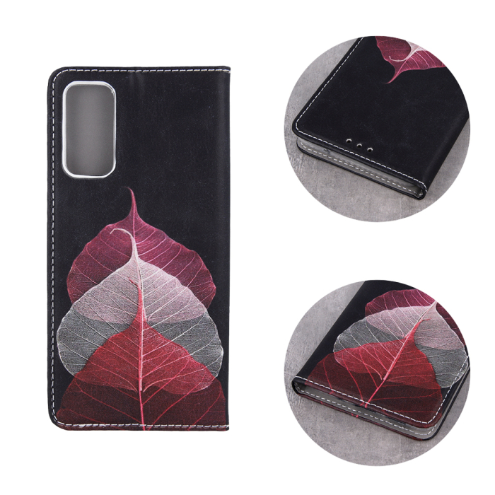 Husa carte Smart Trendy pentru Samsung A22 5G willow leaves [3]