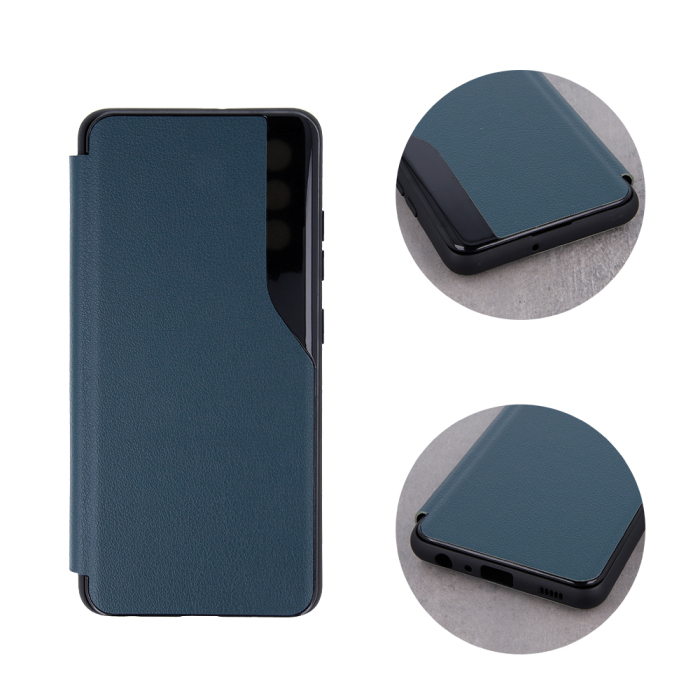 Husa carte Smart View pentru Samsung Galaxy A22 4G dark green [5]