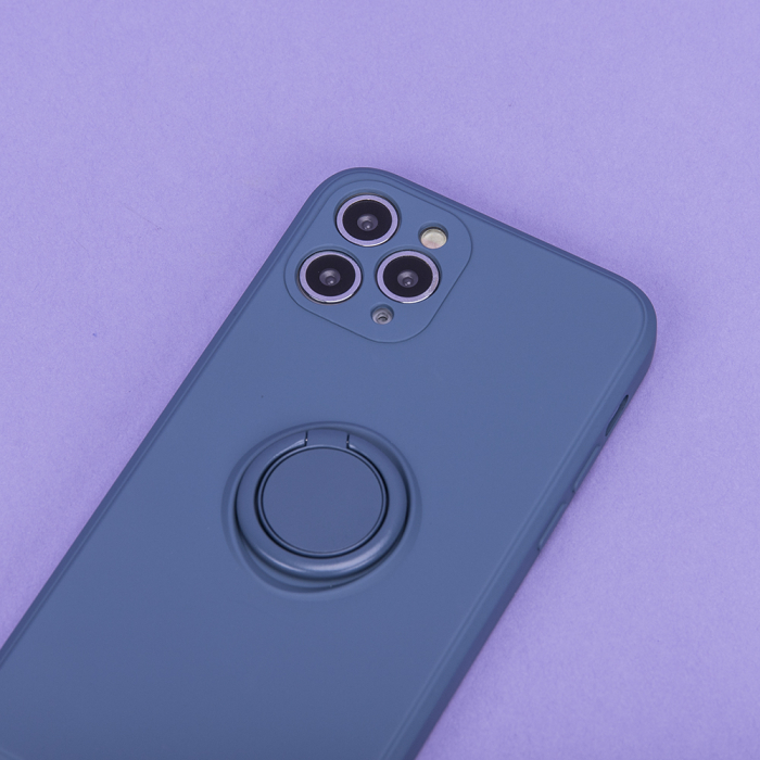 Husa cu inel si interior catifea pentru Samsung Galaxy A22 4G blue [6]