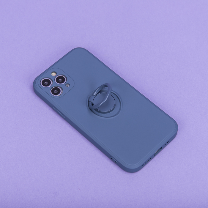 Husa cu inel si interior catifea pentru Samsung Galaxy A22 4G blue [7]