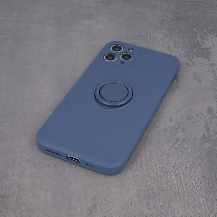 Husa cu inel si interior catifea pentru Samsung Galaxy A22 4G blue [5]