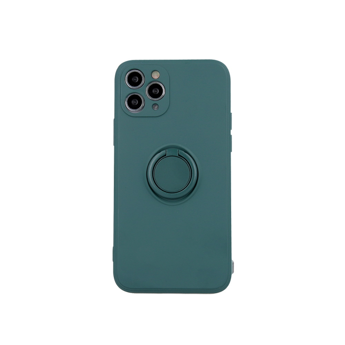 Husa cu inel si interior catifea pentru Samsung Galaxy A22 4G forest green [3]