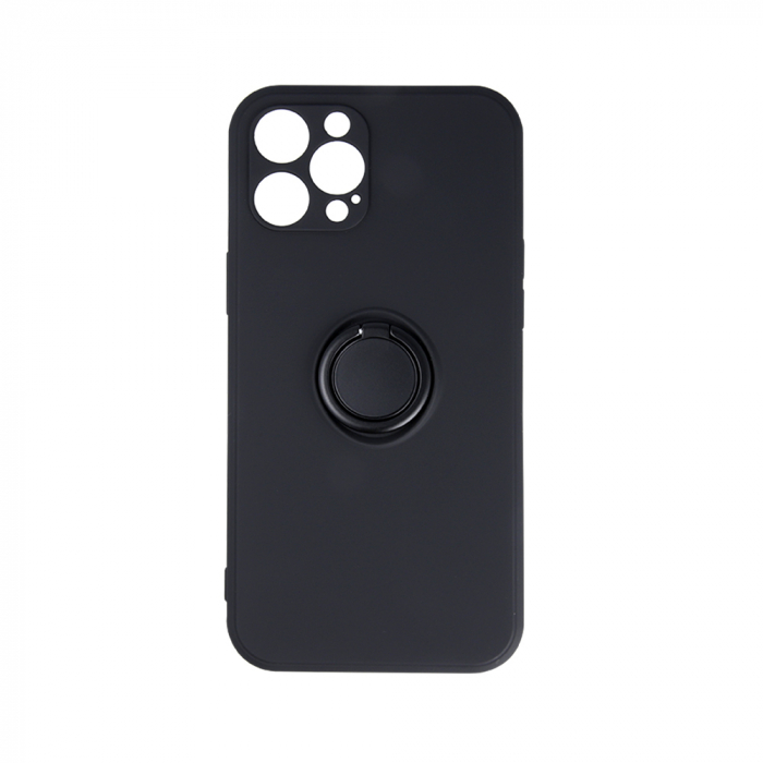 Husa cu inel si interior catifea Samsung A15 4G / A15 5G negru [2]