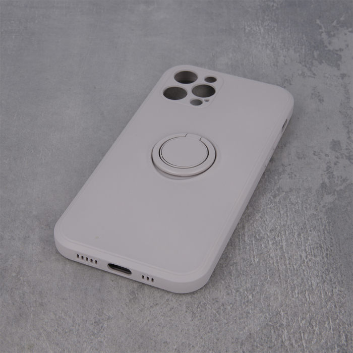 Husa cu inel si interior catifea Xiaomi Mi 11 Lite 4G / Mi 11 Lite 5G / 11 Lite 5G NE gri [6]