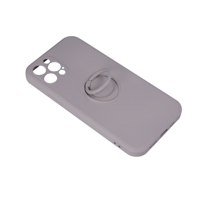 Husa cu inel si interior catifea Xiaomi Mi 11 Lite 4G / Mi 11 Lite 5G / 11 Lite 5G NE gri [4]