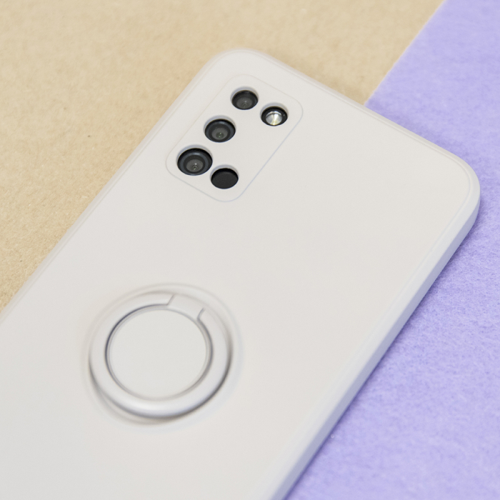 Husa cu inel si interior catifea Xiaomi Mi 11 Lite 4G / Mi 11 Lite 5G / 11 Lite 5G NE gri [8]