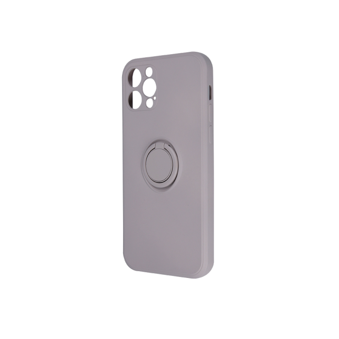 Husa cu inel si interior catifea Xiaomi Mi 11 Lite 4G / Mi 11 Lite 5G / 11 Lite 5G NE gri [1]