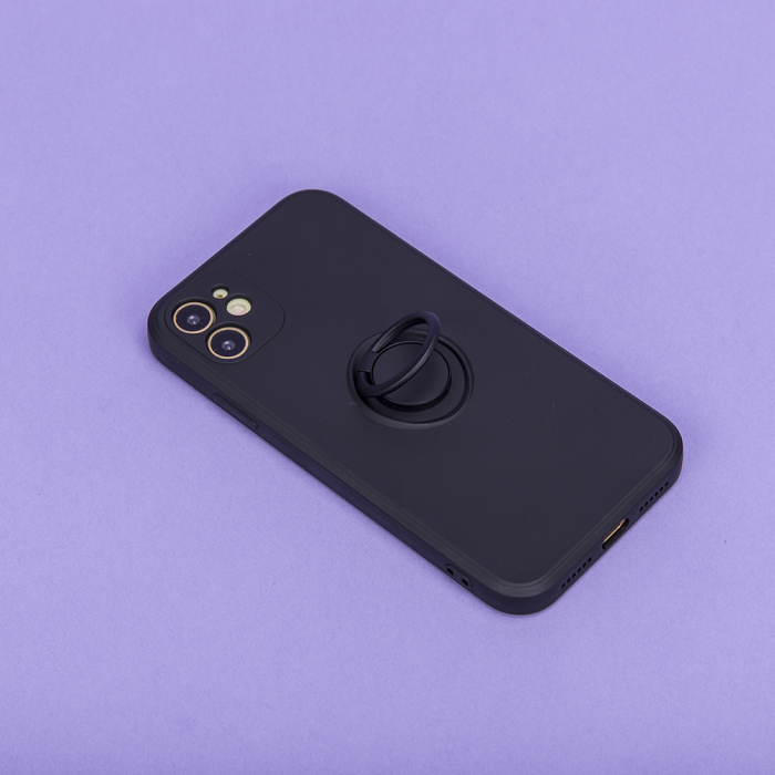Husa cu inel si interior soft Xiaomi Redmi Note 12 5G (Global) black [8]