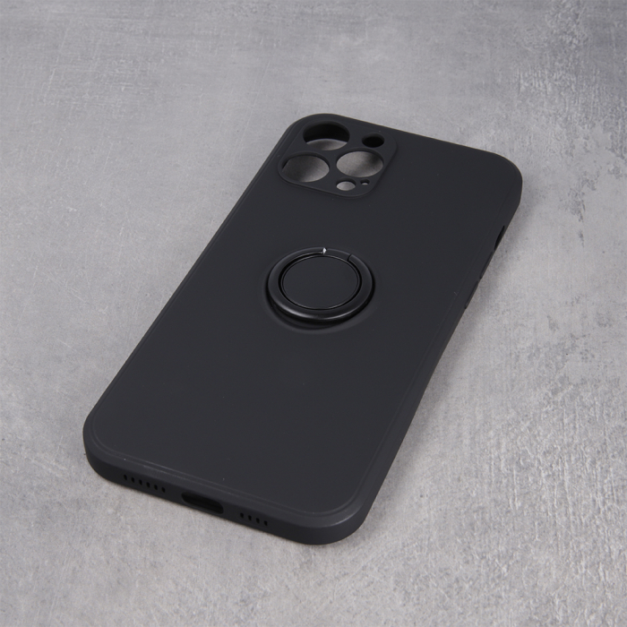 Husa cu inel si interior soft Xiaomi Redmi Note 12 5G (Global) black [6]