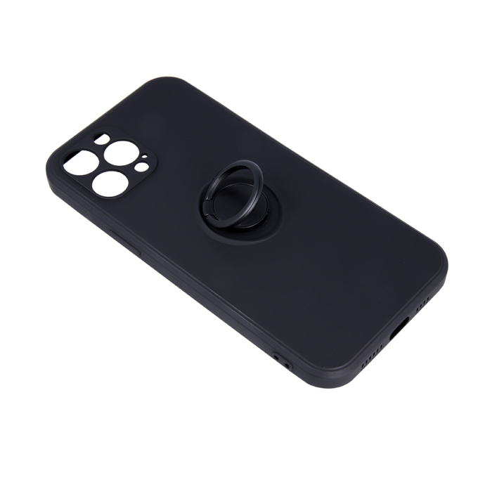 Husa cu inel si interior soft Xiaomi Redmi Note 12 5G (Global) black [4]