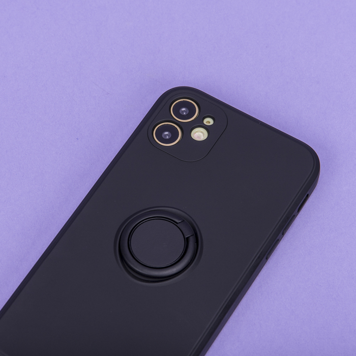 Husa cu inel si interior soft Xiaomi Redmi Note 12 5G (Global) black [7]