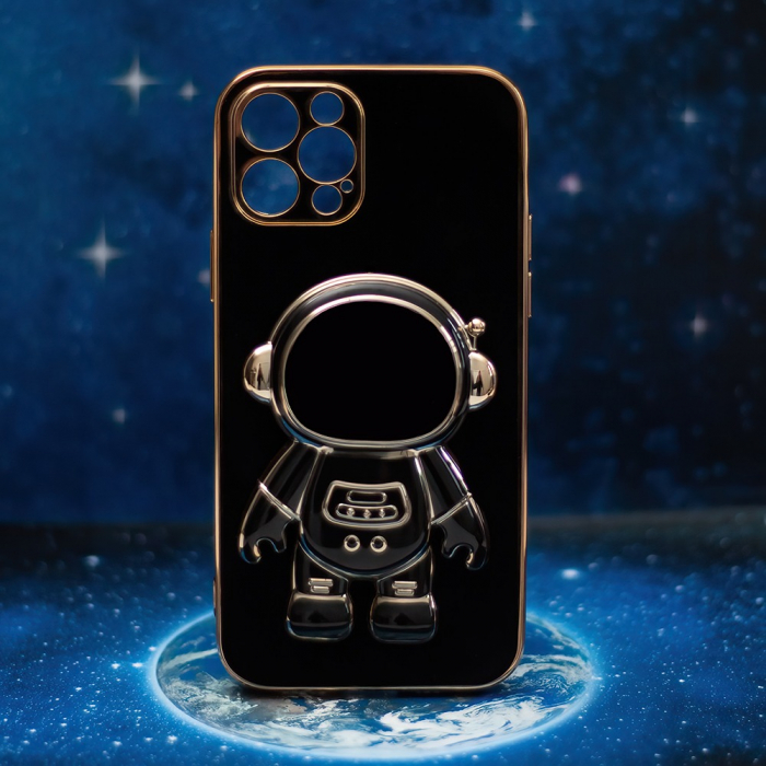 Husa cu popsocket Astronaut Samsung A15 4G / A15 5G negru [6]