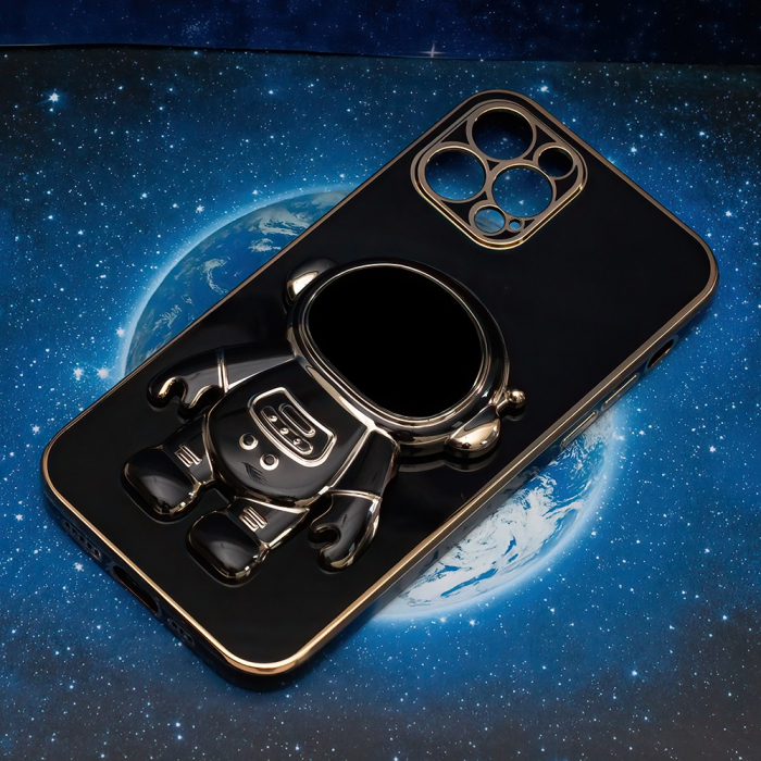 Husa cu popsocket Astronaut Samsung A15 4G / A15 5G negru [7]