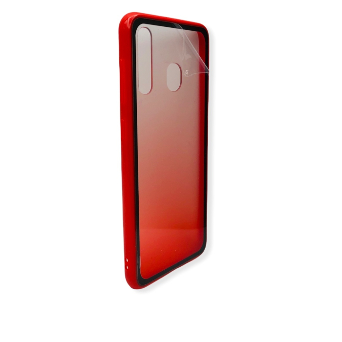 Husa Degrade Plastic + TPU Samsung A50 Rosu [4]