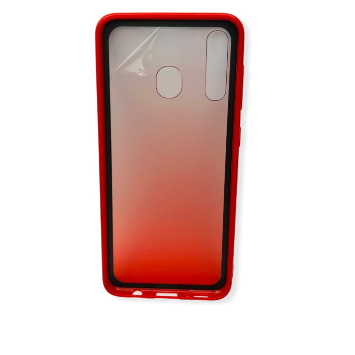 Husa Degrade Plastic + TPU Samsung A50 Rosu [3]