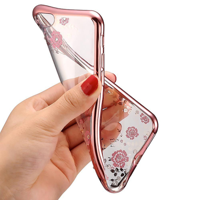 Husa Diamond Flower Samsung Galaxy A72 4G/5G rose gold [2]