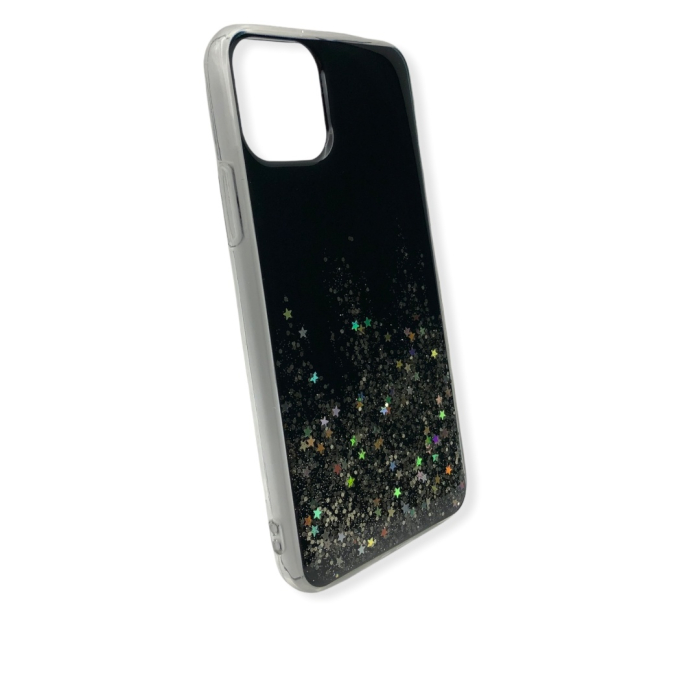 Husa Epoxy Glitter iPhone 11 Pro (5.8'') Black [3]