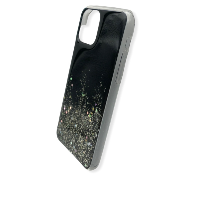 Husa Epoxy Glitter iPhone 11 Pro (5.8'') Black [2]