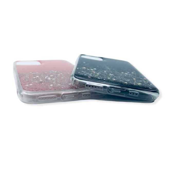 Husa Epoxy Glitter iPhone 11 Pro (5.8'') Black [6]