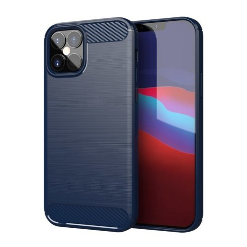 Husa flexibila carbon pentru Samsung Galaxy S21 albastru [1]