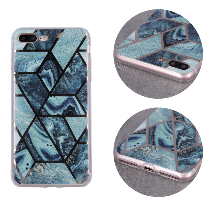 Husa Geometric Marble pentru Samsung S20 Ultra / S20 Ultra 5G albastru [3]