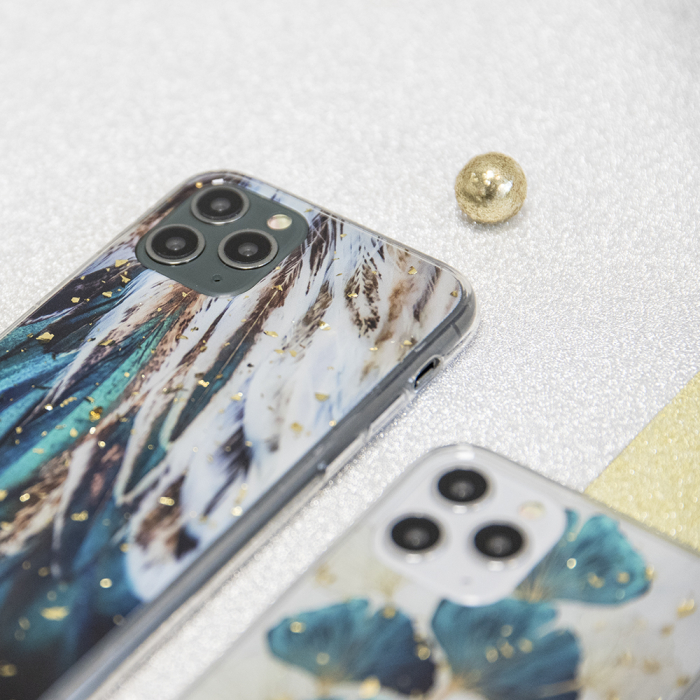 Husa Glam Oppo A57 4G 2022 / A57 5G 2022 / A57s 4G / A77 4G 2022 / A77 5G 2022 feathers [7]