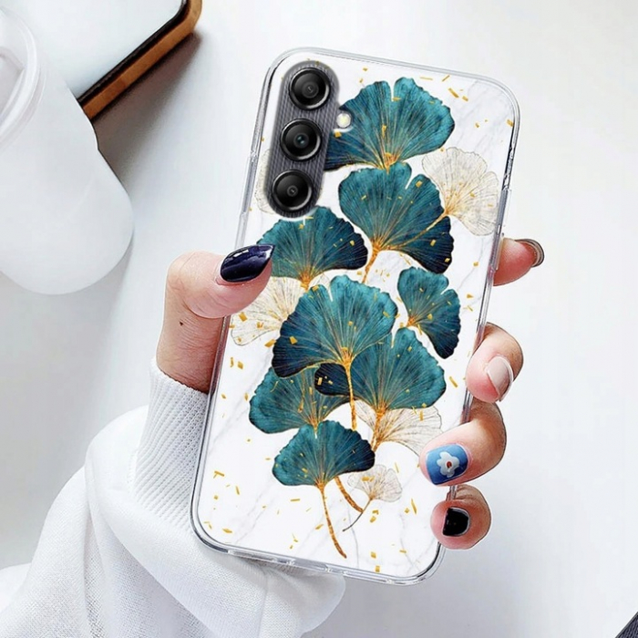 Husa Glam pentru Samsung Galaxy A34 5G leaves [2]