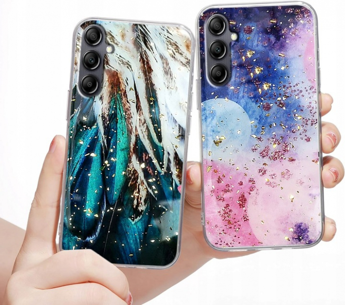 Husa Glam Samsung A34 5G feathers [3]