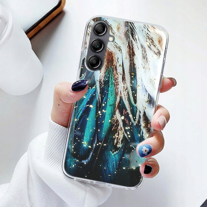 Husa Glam Samsung Galaxy A55 5G feathers [2]