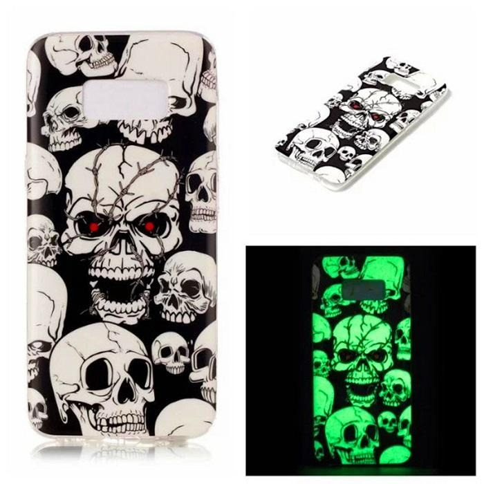 Husa Glow in the dark pentru iPhone X/XS skull [2]
