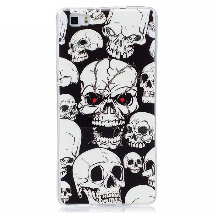 Husa Glow in the dark pentru iPhone X/XS skull [4]