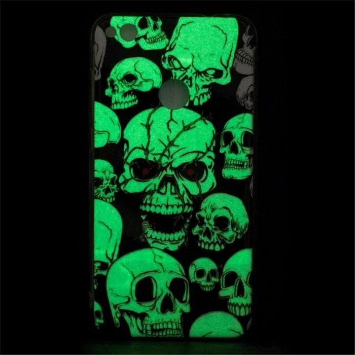 Husa Glow in the dark pentru iPhone X/XS skull [3]