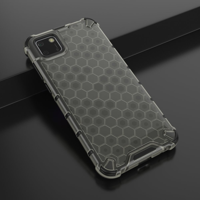 Husa Honeycomb Armor cu margine din silicon pentru Xiaomi Poco M3 / Xiaomi Redmi 9T neagra [2]