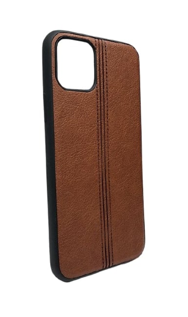 Husa Huawei P40 Lite piele eco, ultra slim, maro [2]