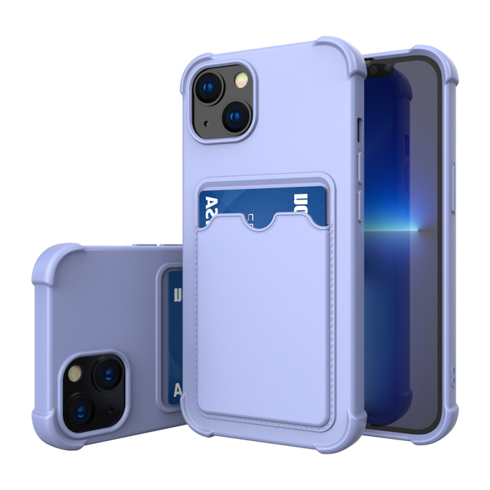Husa iPhone 11, Armor Card, albastru deschis [1]