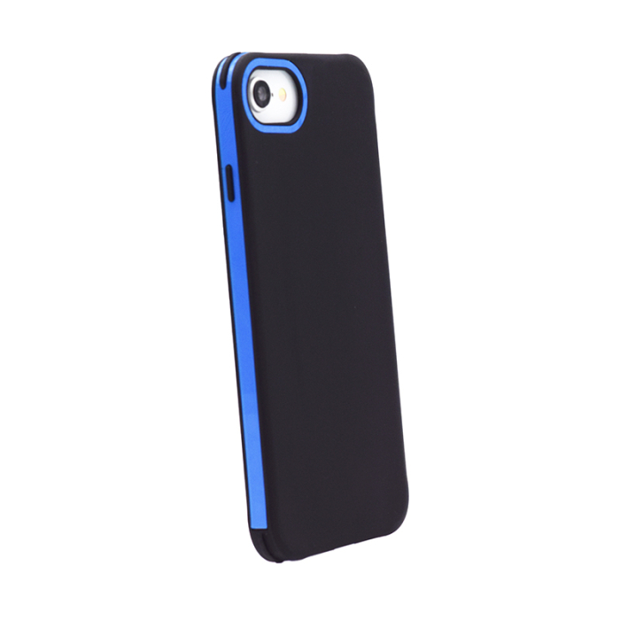 Husa iPhone 11 Pro Max albastra, Vivid, silicon negru [3]
