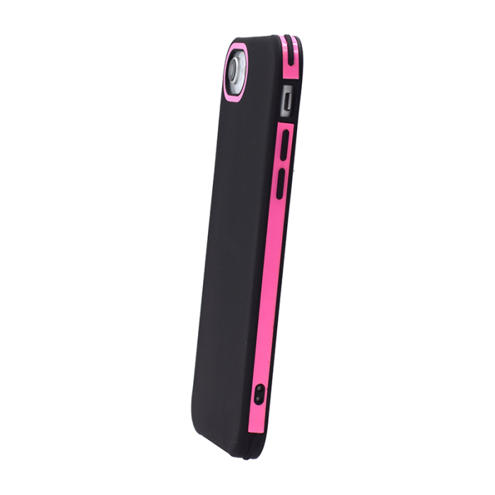 Husa iPhone 11 Pro roz, Vivid, silicon negru [2]