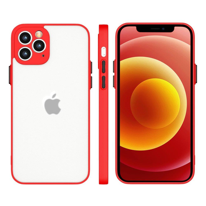 Husa iPhone 11 rosu, Milky, slim, silicon flexibil [1]