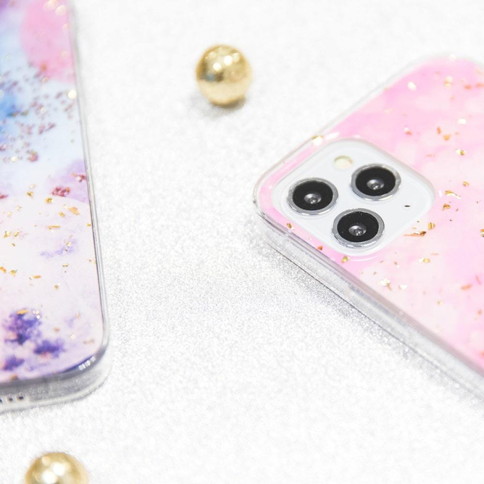 Husa iPhone 11 roz, model Glam, spate dur, margine silicon [5]