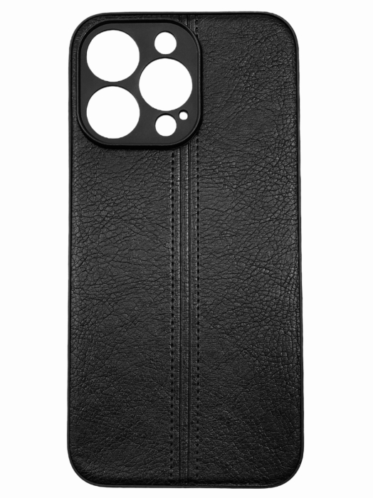 Husa iPhone 13 piele eco, ultra slim, negru [1]