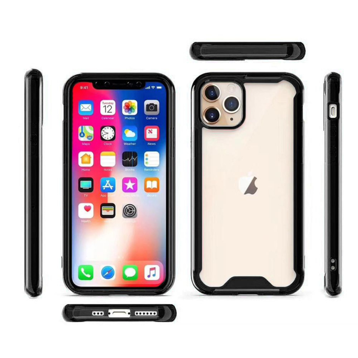 Husa iPhone 13 Pro, acrylic, negru [2]