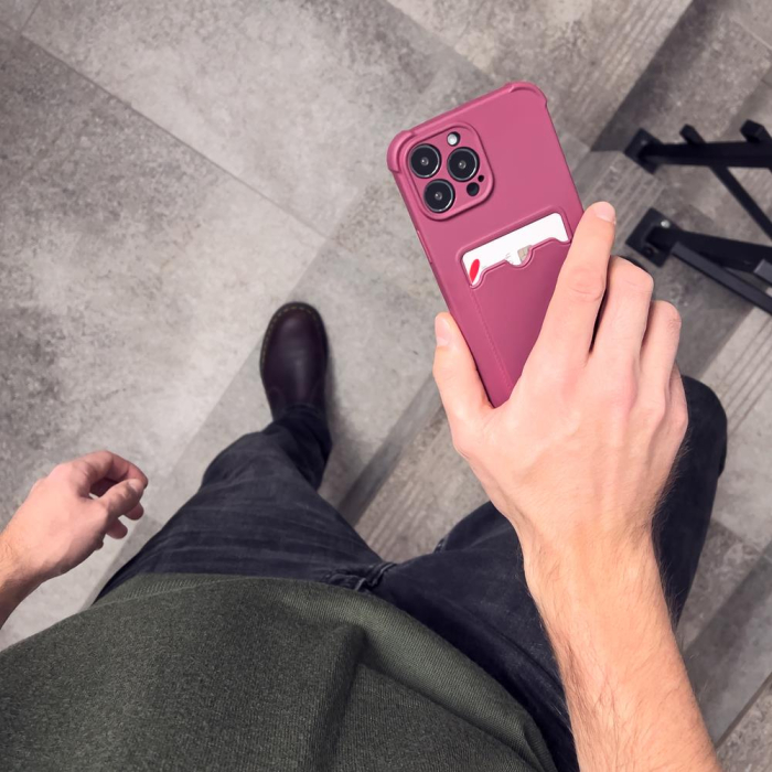 Husa iPhone 13 Pro, Armor Card, raspberry [7]