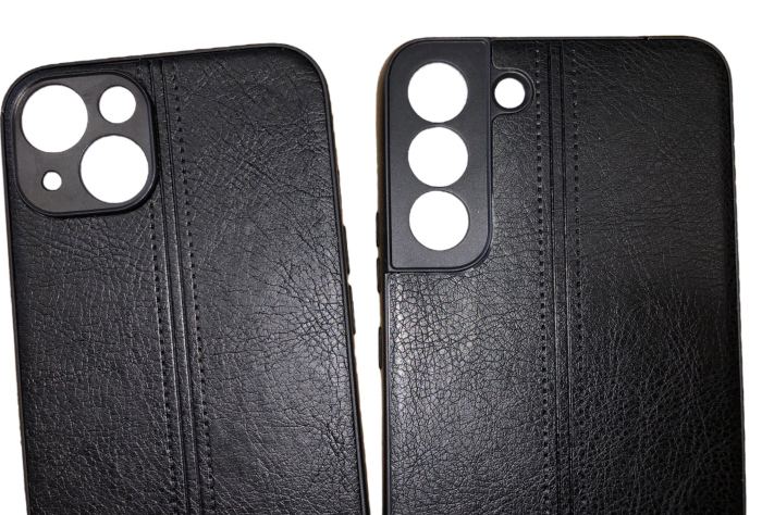 Husa iPhone 13 Pro piele eco, ultra slim, negru [3]